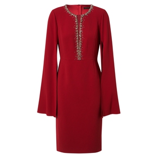 【隆重社交】La Koradior拉珂蒂简约季斗篷礼服裙中长款连衣裙