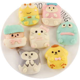 卡通包子馒头模具造型蒸面食花样家用全套小号做馒头的模具立体