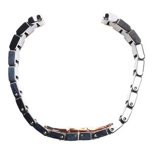 替换AR70002飞行员陶瓷表带22mm蝴蝶扣黑色表链手表配件