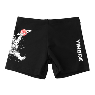 英发儿童泳裤男孩平角速干舒适小童亲肤透气中大童男童五分游泳裤