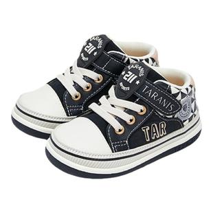 泰兰尼斯学步鞋春秋新款男宝宝鞋子机能鞋女童帆布透气儿童学步鞋