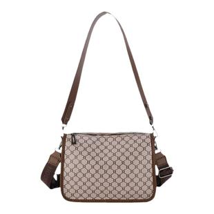 复古邮差包diy手工编织包包自制材料包格子手缝斜挎包三八节活动