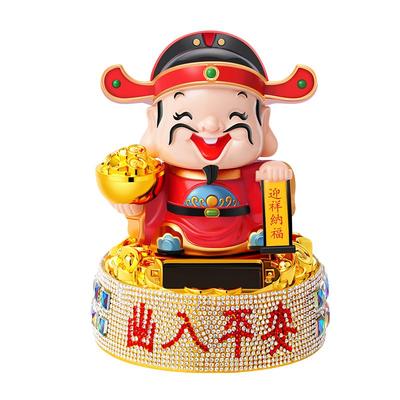 太阳能财神爷汽车摆件