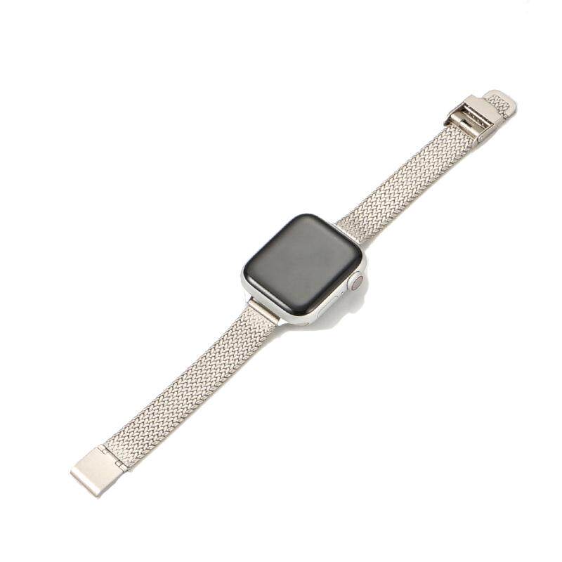 适用AppleWatch麦穗金属表带新款