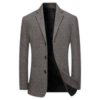 啄木鸟休闲西装外套男士春秋冬季