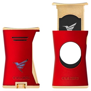 美国COLIBRI科乐比SLIM系列打火机雪茄剪刀平口便携式剪防风直冲