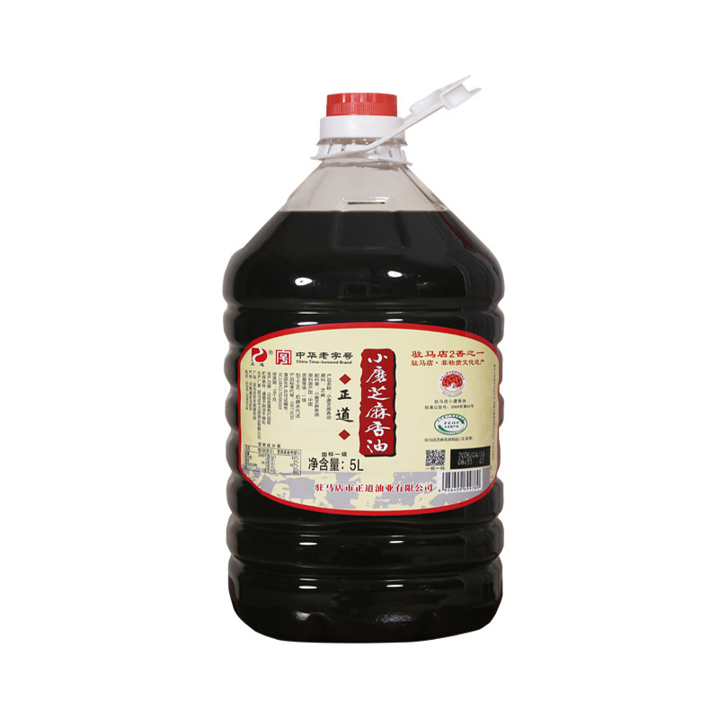 正道白芝麻小磨香油5000mlx1壶家用商用中华老字号纯正宗河南特产