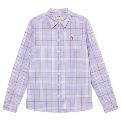 暇步士亚麻长袖衬衫透气柔软