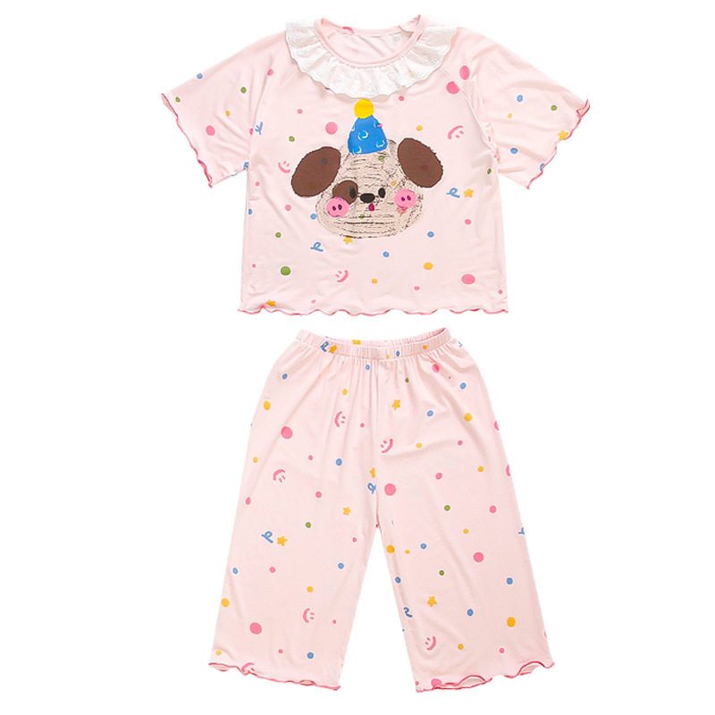 2025夏季女孩睡衣女家居服套装