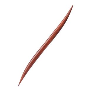 发詹 发簪木簪子古风绿檀女盘发日常简约挽发木质双尖簪加长汉服