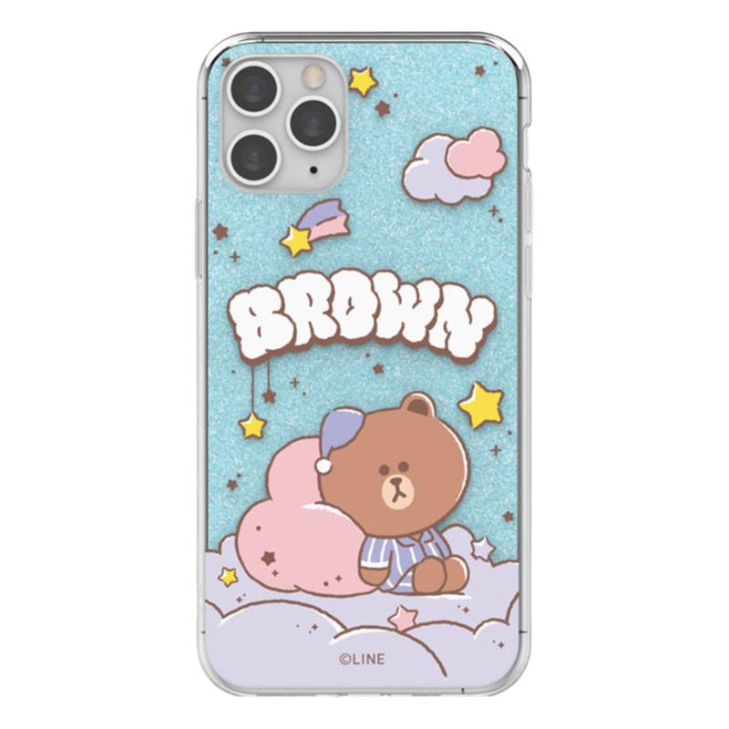 LINE FRIENDS布朗熊iPhone13双层覆膜手机壳12promax苹果14保护套iPhone15promax全