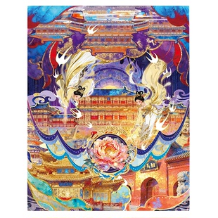 子亦丝路华光系列造景贴纸国风文物修复贴纸微缩场景合集本大尺寸新款古风敦煌文创礼物手账装饰diy素材贴画