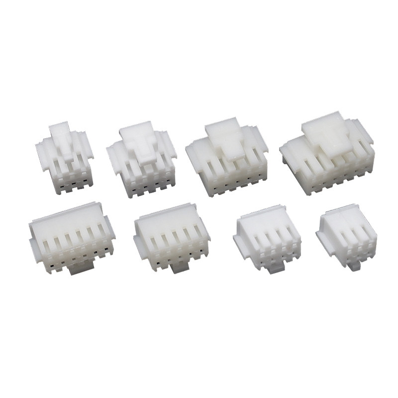 PHB胶壳2.0mm间距连接器接插件双排带扣公壳端子2*2 3 4 5 6p-12p