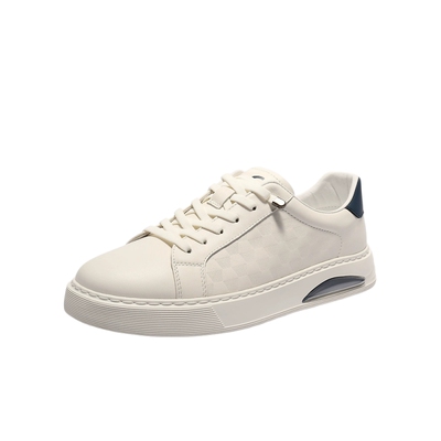 森达2026春新棋盘格休闲小白板鞋