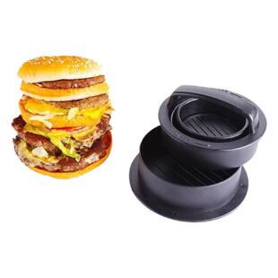 塑料压肉饼器手动汉堡包压不粘圆形压饭团模具汉堡形状压肉器