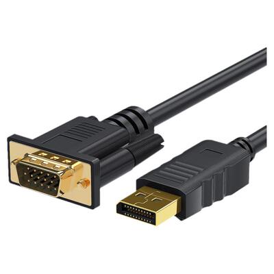 dp转vga线转换器displayport转接头主机电脑显卡连接电视机显示器