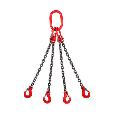 起重链条吊索具四勾行车吊车吊环吊钩挂钩吊链G80锰钢铁链条吊具