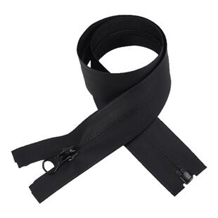 5号7号黑白色防水拉链羽绒服冲锋衣外套门禁口袋拉头双头拉锁配件