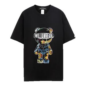 DANNYBEAR小熊元素情侣轻奢T恤男女款清爽休闲棉款DJY5885001-20