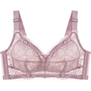 千奈美大胸显小内衣女薄款文胸全包胖mm200斤加大加肥大码缩胸罩