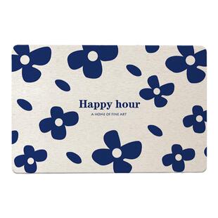 硬板硅藻泥吸水垫脚垫浴室门口硅藻土垫子厕所防滑速干地垫卫生间