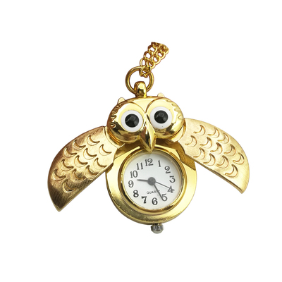 猫头鹰儿童怀表小时钟便携式
