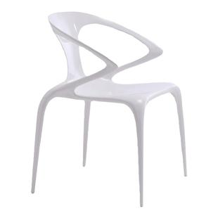 AVA罗奇堡亚克力餐桌椅轻奢高级设计师家用扶手透明靠背水晶椅子