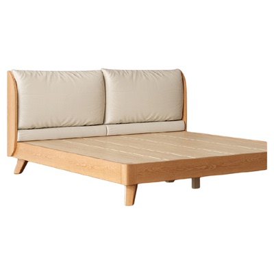 家用实木床红橡木软包床主卧床