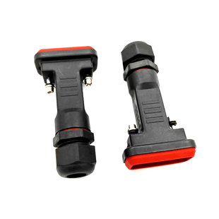 DB9 防水外壳 焊接头 HDB15/2W2/2V2串口九针插头外壳D-SUb组装式