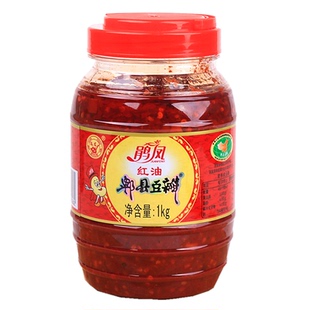 四川辣椒酱郫县红油豆瓣酱1000g大瓶装家用川渝菜调料佐料