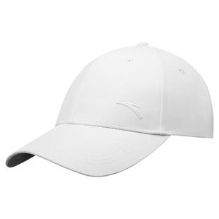 安踏运动帽跑步健身网球帽轻量化透气吸汗黑白纯色鸭舌帽棒球帽子