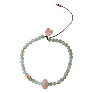 大仙的串儿《溪花乐事》和田玉手串南红跑环碧玉手链原创设计感