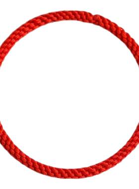 DIY无接头简约红绳手链2mm玉米结