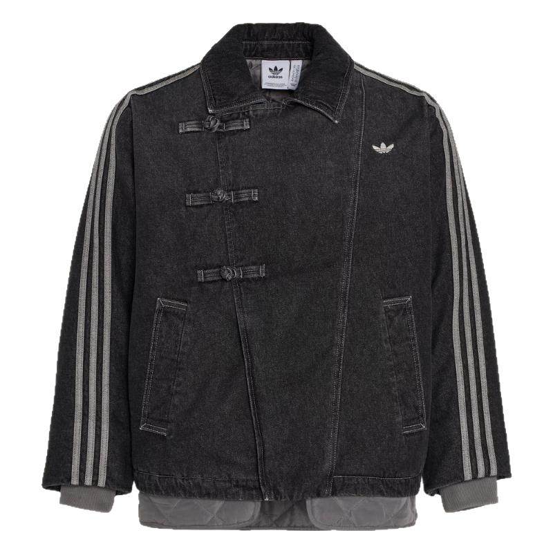 Adidas/阿迪达斯棉服男女新中式保暖牛仔运动上衣棉服外套KR5066