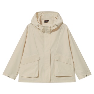 SPYDER蜘蛛春秋女子SKI LIFE休闲运动外套纯色连帽夹克24CS108W