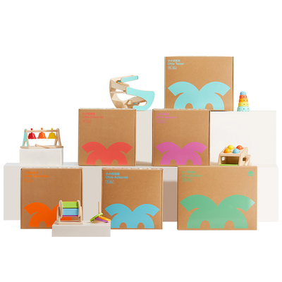 kidsbay蒙氏早教盒子3年盒宝宝实木益智玩具套装感统训练成长礼物