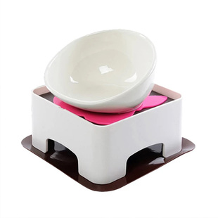 日式法斗专用陶瓷碗 斗牛碗餐桌组合 狗狗法牛斜口防滑狗粮碗狗碗