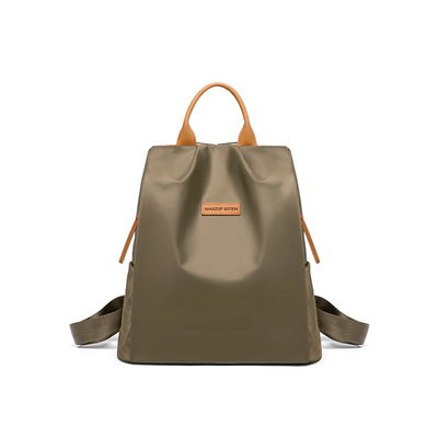 MK正品帆布书包大学高中生初中生