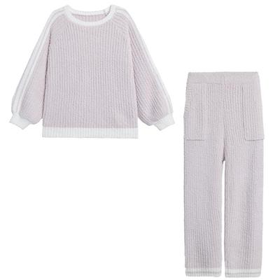 半边绒抗静电长袖长裤家居服