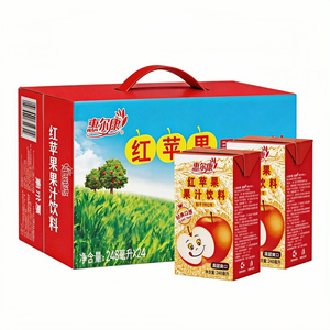 惠尔康红苹果饮料248ml*24盒整箱