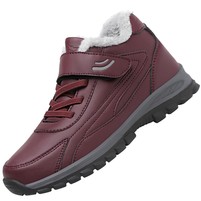 红蜻蜓平底PTR毛绒高帮保暖