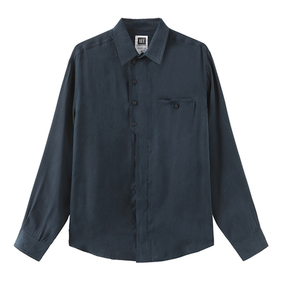 谢欣同款dance铜氨丝垂坠衬衫