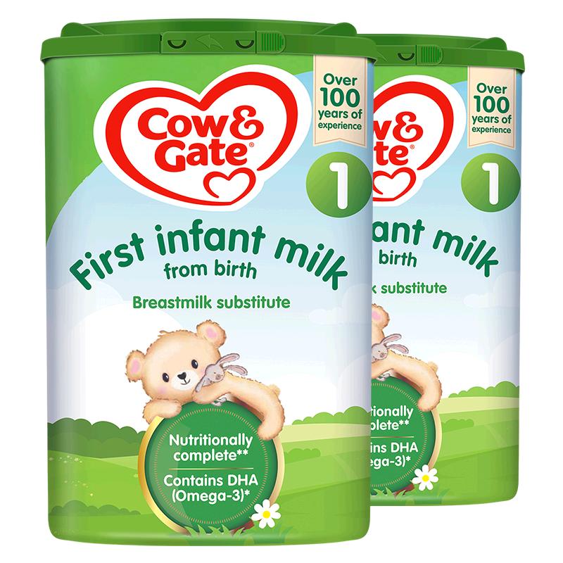 【自营】英国牛栏一段配方婴幼儿奶粉易乐罐0-6个月龄 800g*2罐装