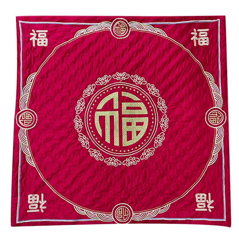 坐福垫加密刺绣优质软绸缎