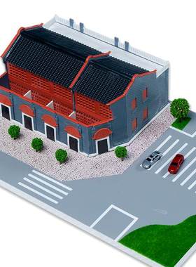 一大会址素材创意手工建筑模型