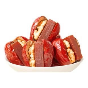 舌里新疆和田大枣夹核桃仁夹山楂糕酸酸甜甜独立装休闲小零食200g