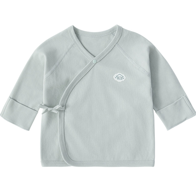 新生婴儿半背衣春秋季出生0纯棉3月打底护肚秋衣内衣初生宝宝衣服