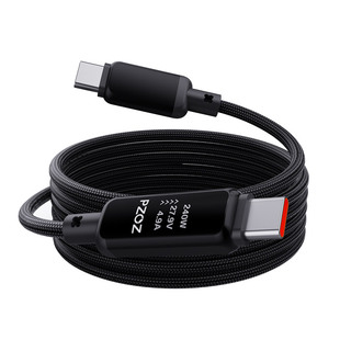 【点阵屏】PZOZ适用苹果17c-c手机240W数据线大功率数显充电120w充电双Typec车载小米华为MacBook笔记本iPad