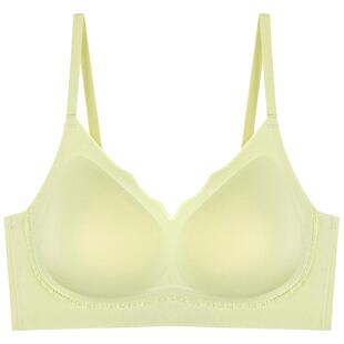 无痕内衣女加厚4cm馒头杯小胸聚拢显大固定一体杯厚款无钢圈文胸