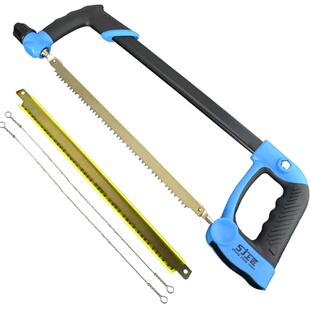 上匠铝合金强力型钢锯架 木工锯手工锯锯弓架锯条架手锯拉花锯子